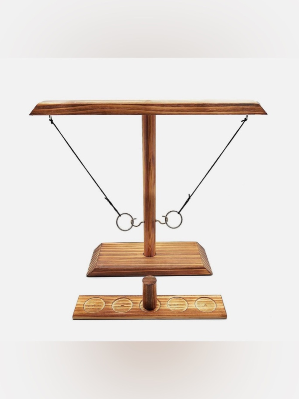 Classic Wooden Ring Toss Game - Brown